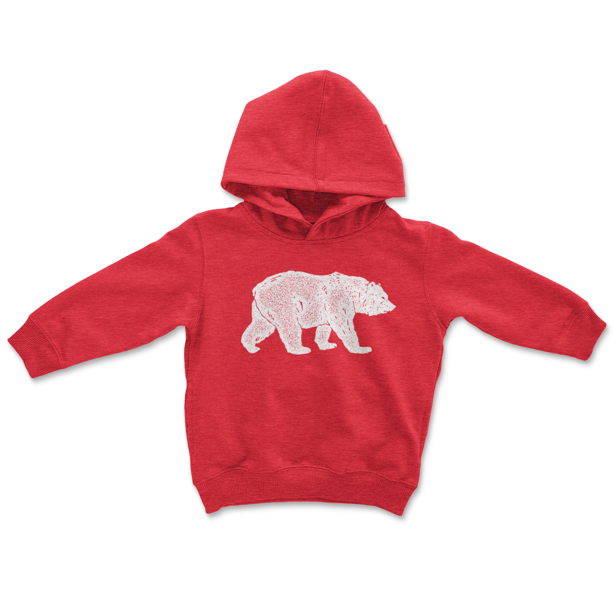 Red bear hoodie hotsell